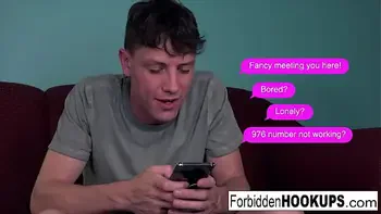 Busty brunette gets fucked by her step-brother