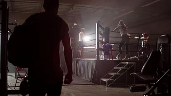 Two guys share Haley Reed's pussy in a hot mmf threesome