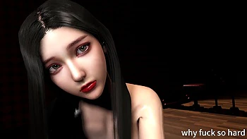 3D Two Skinny Asian Whores Have First Time Threesome Sex