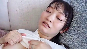 With her hands tied, he makes her give him a blowjob and then cums on her face.