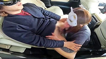 Married Woman Having Car Sex Next To Her Friends Car