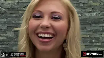 21 SEXTURY - Euro Blondie Shows Off Her Cum-Swallowig Skills In DP Audition