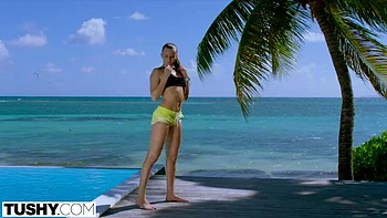 TUSHY Fit Brunette Begs To Have Her Ass Gaped By Older Man