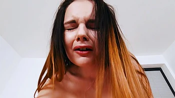 Hungarian teen Vivien Doll rides and moans in hd