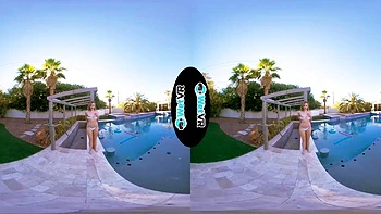 CS Blonde Pool Creampie VR: Blowjob, Doggy  Cowgirl Porn