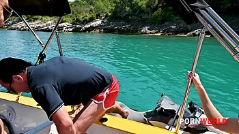 Deck Divas Chapter 1: Slutty Blondes Candee Licious And Veronica Leal Enjoy Lesbo Action Onboard A Boat GP3255