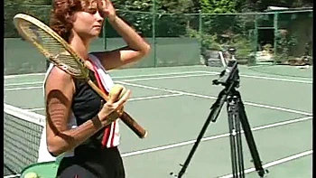 Sexy chick with perfect body is getting plowed outdoors