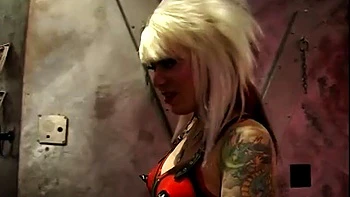 Big tits Mistress Lola preparing her slave for a BDSM session