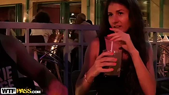 Hardcore banging in the open at night with my young gf