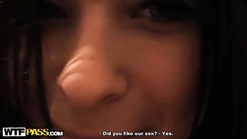 Young amateur couple partying