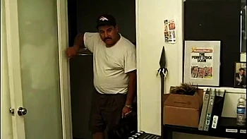 Pretty babe with red hair was penetrated in the chaise longue