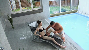 Skinny teen Sunny Honey gets fucked in doggy style