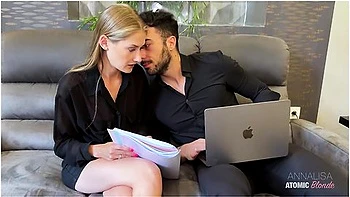 I Spy My Boyfriend Fucking His Slutty Coworker. Mi Joins And Licks The Cum Off Her Pussy With Francis X Official