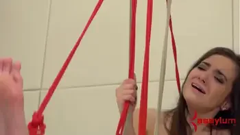 Crazy teen submission