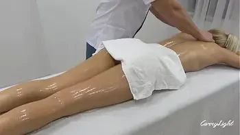 In-Home Massage The Fucked Young Naughty Teen for First Time / Creampie Doggy style Fingering Pussy massage