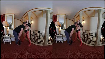 Submissive Marilyn Fucked In Crotchless Fishnets With Petite Blonde