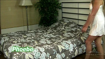 Phoebe plays with a toy