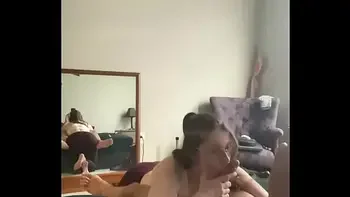 Babe with huge ass sucks and rides huge cock