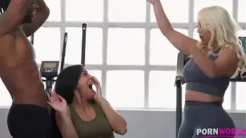 Busty MILF Blondie Fesser Ordered 2 BBC's for Julia De Lucia's Birthday Present