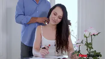 My step Dad Is Behind My Back And Pushes Me To Study- Liz Jordan