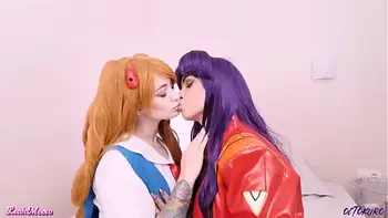 Asuka and Misato want creampie