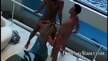 SKY LOPEZ MMF THREESOME: Blowjob, Big Tits  Hardcore Porn