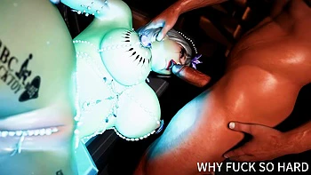 3D Big Boobs Slut Asian Whore Cheating with Big Cock