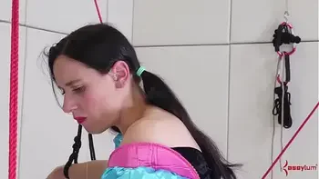 Bondage teen submits