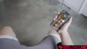 Stepsister pops out her pussy and lets stepbrother lick her clit