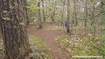 Dutch slut fucked in the woods