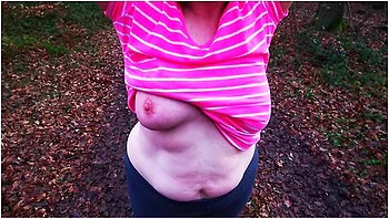 Titslapping In Open Place