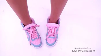 Cutest Tiny Babe With Braces Gets Screwed In Studio