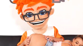 Hazel Hearts First Cock Ride Ends with Cum Splashed on Her Hairy Patch!: Porn