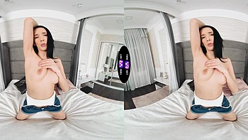 Hot brunette Jasmine Jayne fingers her pussy in a steamy solo session.