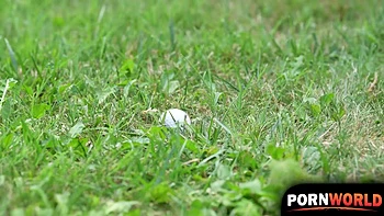 Horny Black Slut Zaawaadi Gives Her Asshole To Golf Coach In