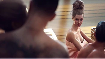 Awam 2 - A Wife And Stepmother - B - Sofia Revels In Filthy, Passionate Cuckold Game Inside The Sauna