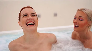 Fetish bathroom fun with Charli Red and Ann Kiray