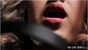 Horny Blonde Masturbates Hard In A Bondage Cage