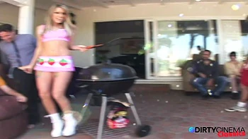 Barbecue Turns Into Massive Backyard Gangbang