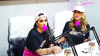Flavia Oliver Performs Oral Sex On Natasha Steffens During The Recording Of The California Podcast