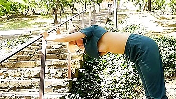 Cassandra Workout With Bare Tits