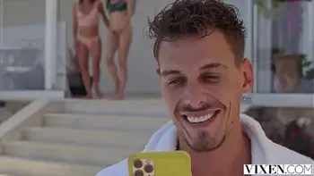 VIXEN Besties Lana & Milena have threesome with married man