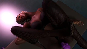 Black elf ass fucked hard by a voodoo dick