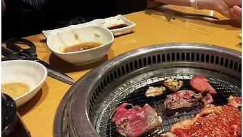 Nasty Office Worker Woman Eats Yakiniku Alone On Holidays