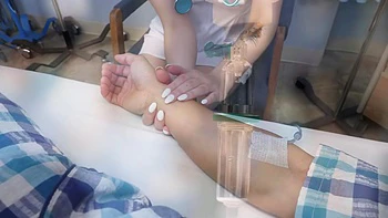 Lily Larimar Beautiful Nurse and Doctor Cure Threesome Creampie