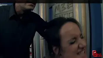 Gorgeous secretary punished in the office. She loves her boss domination, and has squirting orgasms.