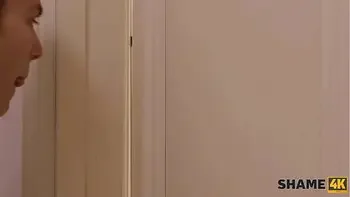 SHAME4K. Crusher fucks stepmoms friend with big ass in the shower room