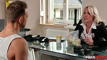 Horny Police Chief Brittany Bardot Uses Criminal For DP Fucking With Colleague GP2508