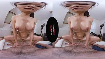 Asian anal massage: Doggy, Cowgirl  Pov VR Porn