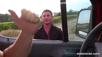 Mature Fattie takes twink for a ride